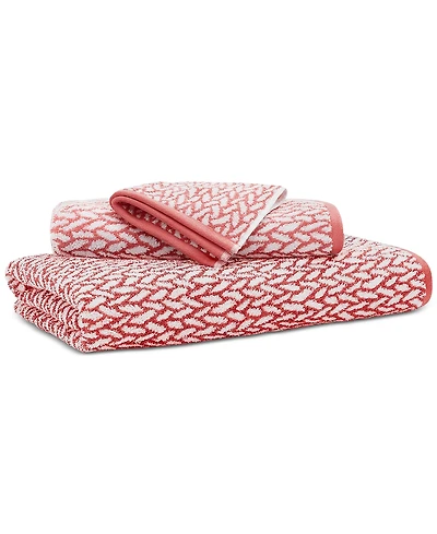 Lauren Ralph Sanders Basketweave Antimicrobial Bath Towel, 30" x 56"