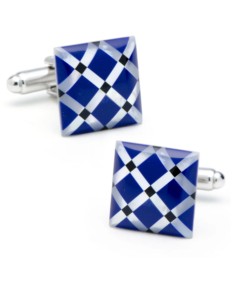 Mother of Pearl Diamond Cufflinks