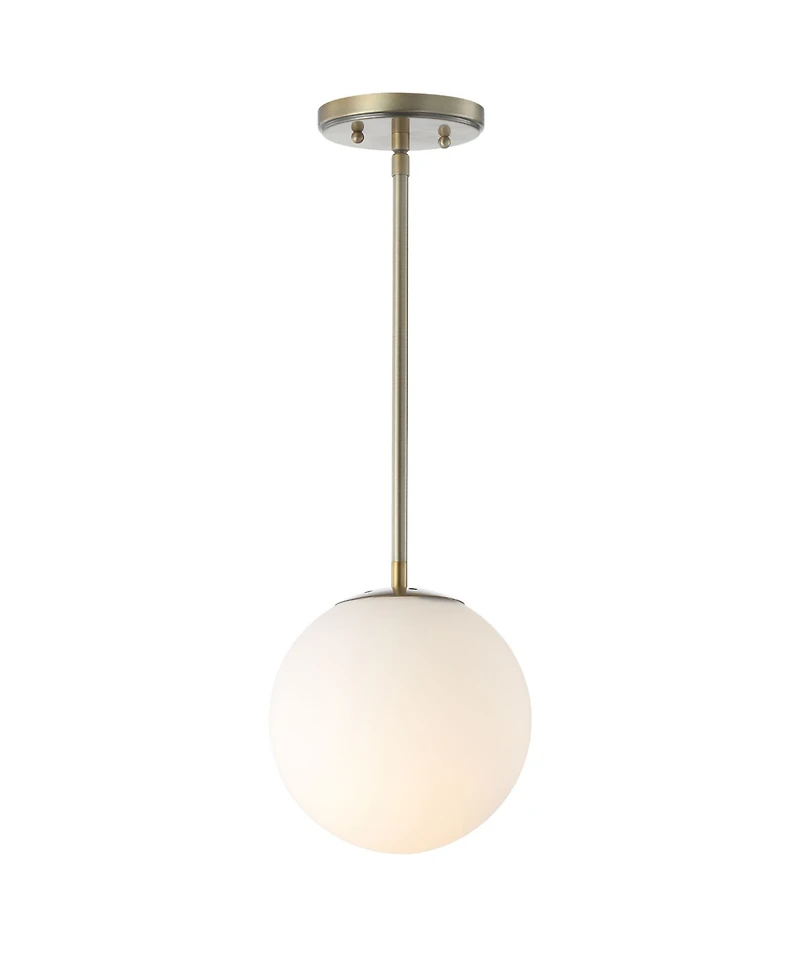 Jonathan Y Bleecker Metal/Glass Globe Led Pendant
