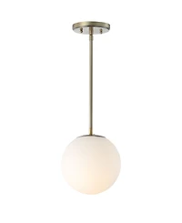 Jonathan Y Bleecker Metal/Glass Globe Led Pendant