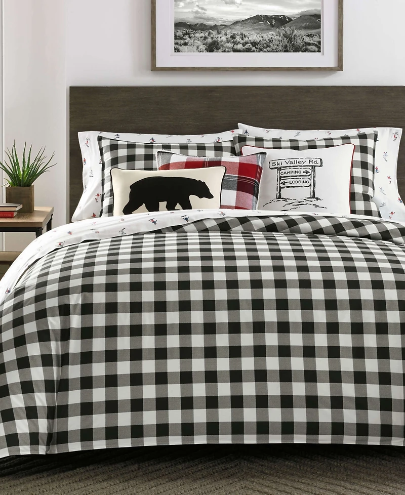 Closeout! Eddie Bauer Mountain Plaid Comforter Set