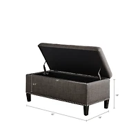 Catarina Fabric Storage Bench
