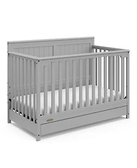 Graco Hadley 5-in-1 Convertible Crib with Drawer (White) –Crib Combo