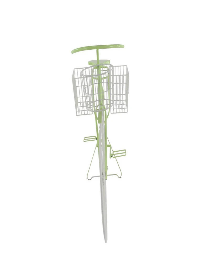 Rosemary Lane Eclectic Tin Bicycle Plant Stand