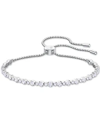 Swarovski Silver-Tone Crystal Slider Bracelet