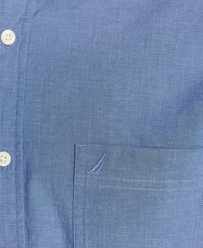 Nautica Men's Classic-Fit Stretch Solid Oxford Button-Down Shirt
