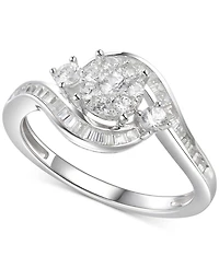 Cubic Zirconia Multi-Stone Ring Sterling Silver