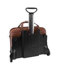 McKlein Siamod Carugetto Patented Detachable -Wheeled Laptop Briefcase