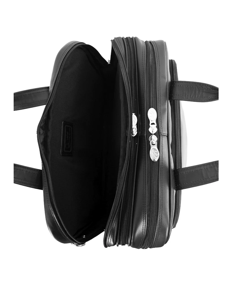 Mcklein Pearson Expandable Double Compartment Laptop Briefcase