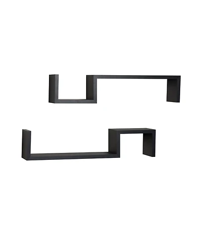 Danya B. "S" Wall Mount Shelves - Set of 2