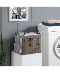 Danya B Army Canvas Laundry Basket