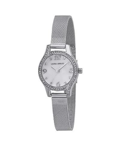 Laura Ashley Mini Silver Mesh Bracelet Watch