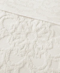 Madison Park Laetitia Medallion Fringe 3-Pc. Quilt Set, Full/Queen