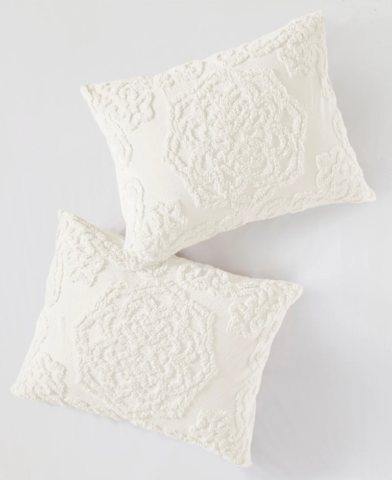 Madison Park Laetitia Medallion Fringe 3-Pc. Quilt Set, King/California King