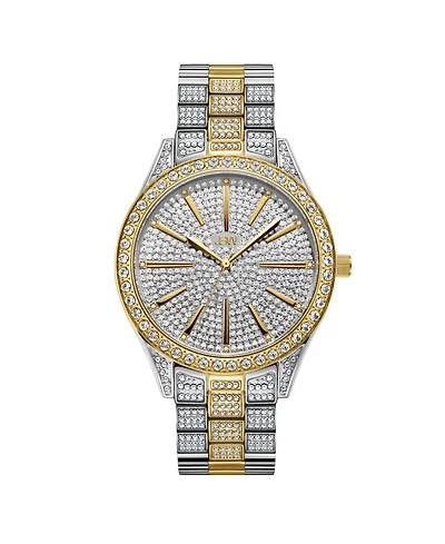 Jbw Women's Cristal Diamond (1/8 ct.t.w.) Stainless Steel Watch