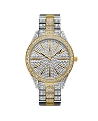Jbw Women's Cristal Diamond (1/8 ct.t.w.) Stainless Steel Watch