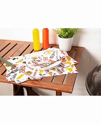 Bbq Fun Print Outdoor  Placemat Set of 6