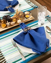 Tidal Stripe Fringed Placemat Set of 6