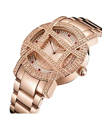 Jbw 10 Yr Anniversary Women's Olympia Diamond (1/5 ct.t.w.) 18K Rose Gold Plated Watch
