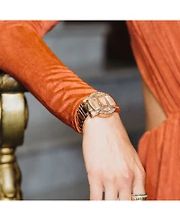 Jbw 10 Yr Anniversary Women's Olympia Diamond (1/5 ct.t.w.) 18K Rose Gold Plated Watch