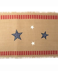 4Th of July Jute Table Runner 14" X 74"