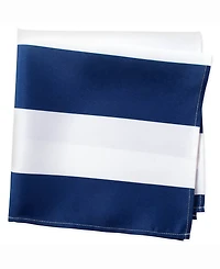 Nautical Blue Cabana Stripe Print Outdoor Napkin, Set of 6