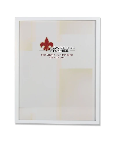 Lawrence Frames White Wood Picture Frame - Gallery Collection - 11" x 14"