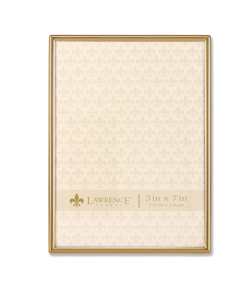 Lawrence Frames Simply Gold Metal Picture Frame - 5" x 7"