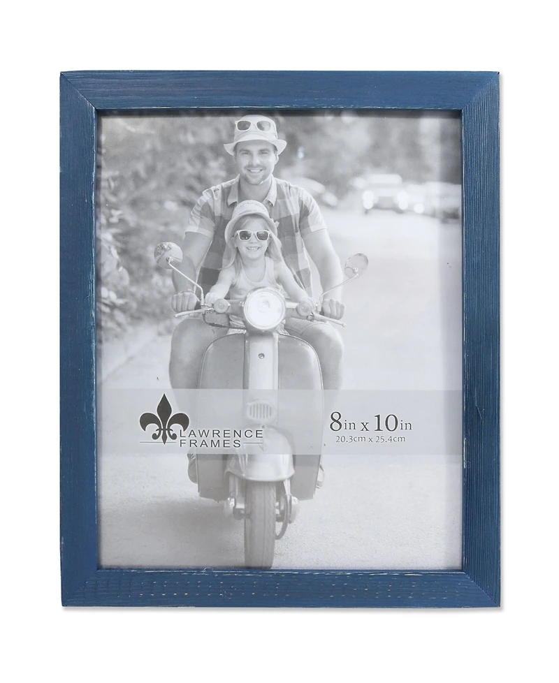 Lawrence Frames Charlotte Weathered Navy Blue Wood Picture Frame - 8" x 10"