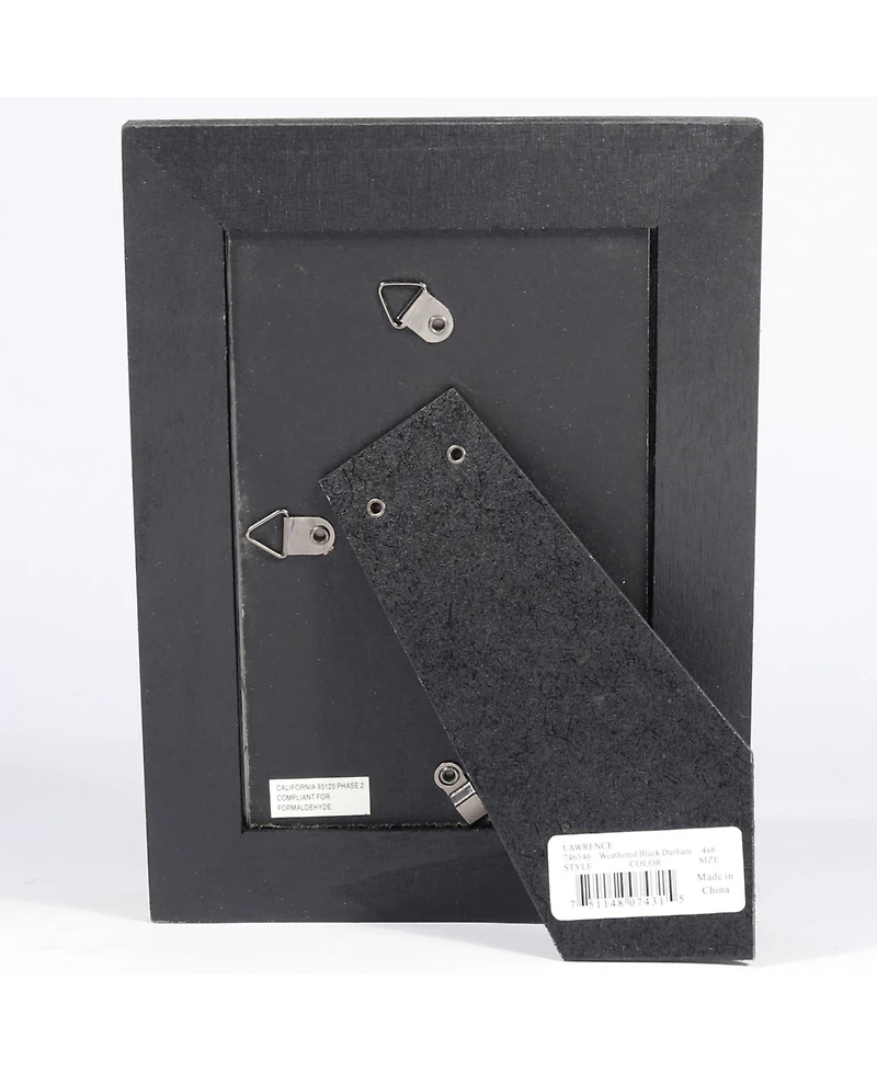 Lawrence Frames Durham Weathered Black Wood Picture Frame