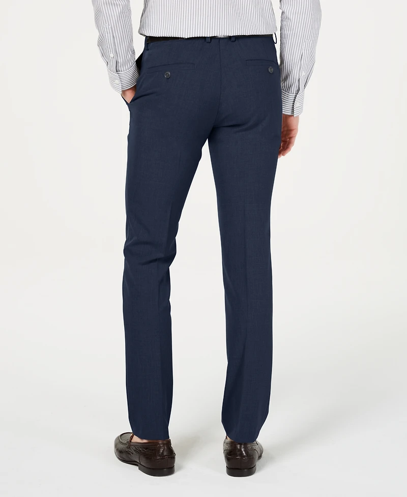 Kenneth Cole Reaction Men's Gabardine Skinny/Extra-Slim Fit Performance Stretch Flat-Front Dress Pants