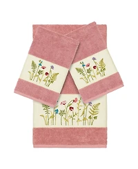 Linum Home Turkish Cotton Serenity -Pc. Embellished Towel Set