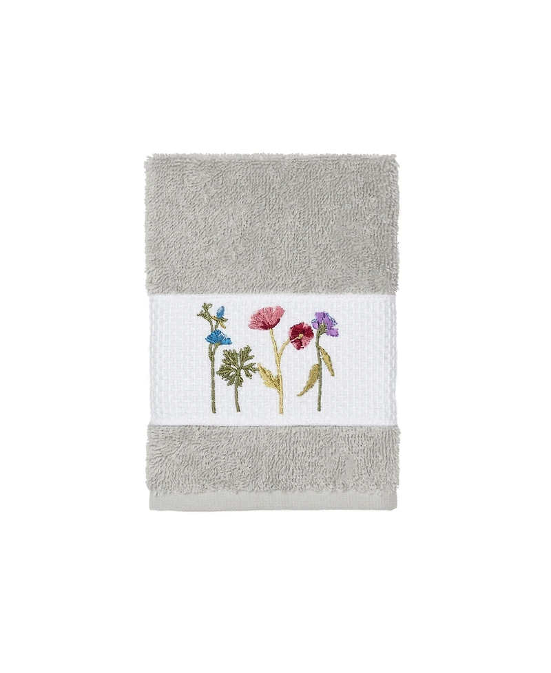 Linum Home Turkish Cotton Serenity Embellished Washcloth