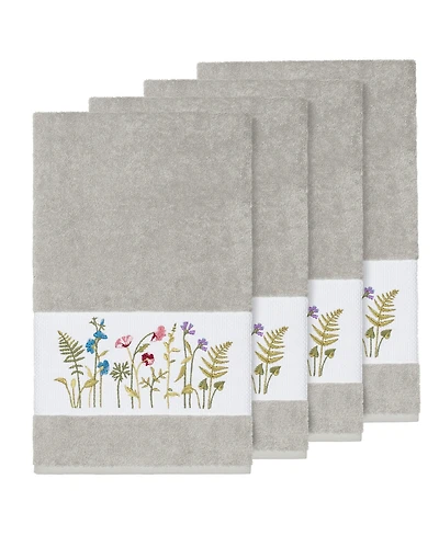 Linum Home Turkish Cotton Serenity 4-Pc. Embellished Bath Towel Set