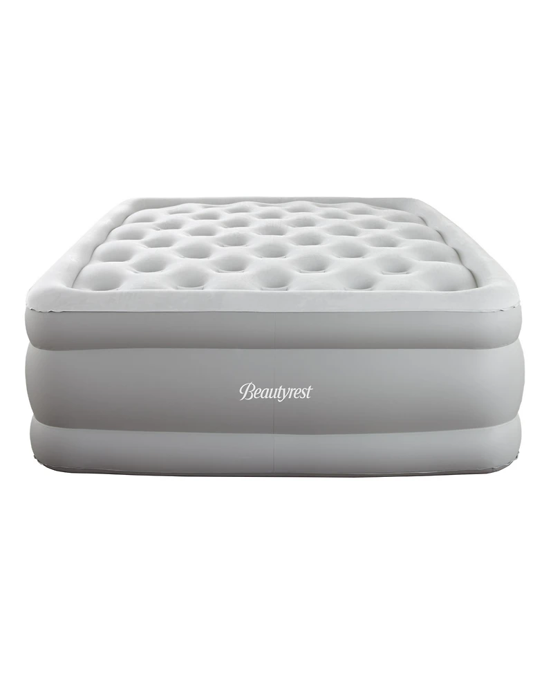 Beautyrest 18" Queen Sky Rise Raised Adjustable Comfort Coil Top Airbed with Express Pump