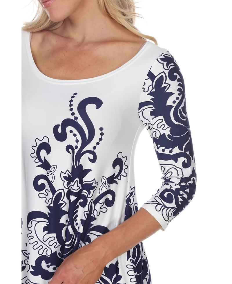 White Mark Women's Yanette Tunic