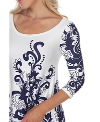 White Mark Women's Yanette Tunic