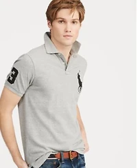 Polo Ralph Lauren Mens Big Pony Custom Slim Fit Mesh Polo Shirt Regular Big Tall