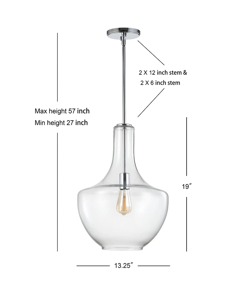 Jonathan Y Watts 13.25" Led Pendant