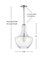 Jonathan Y Watts 13.25" Led Pendant