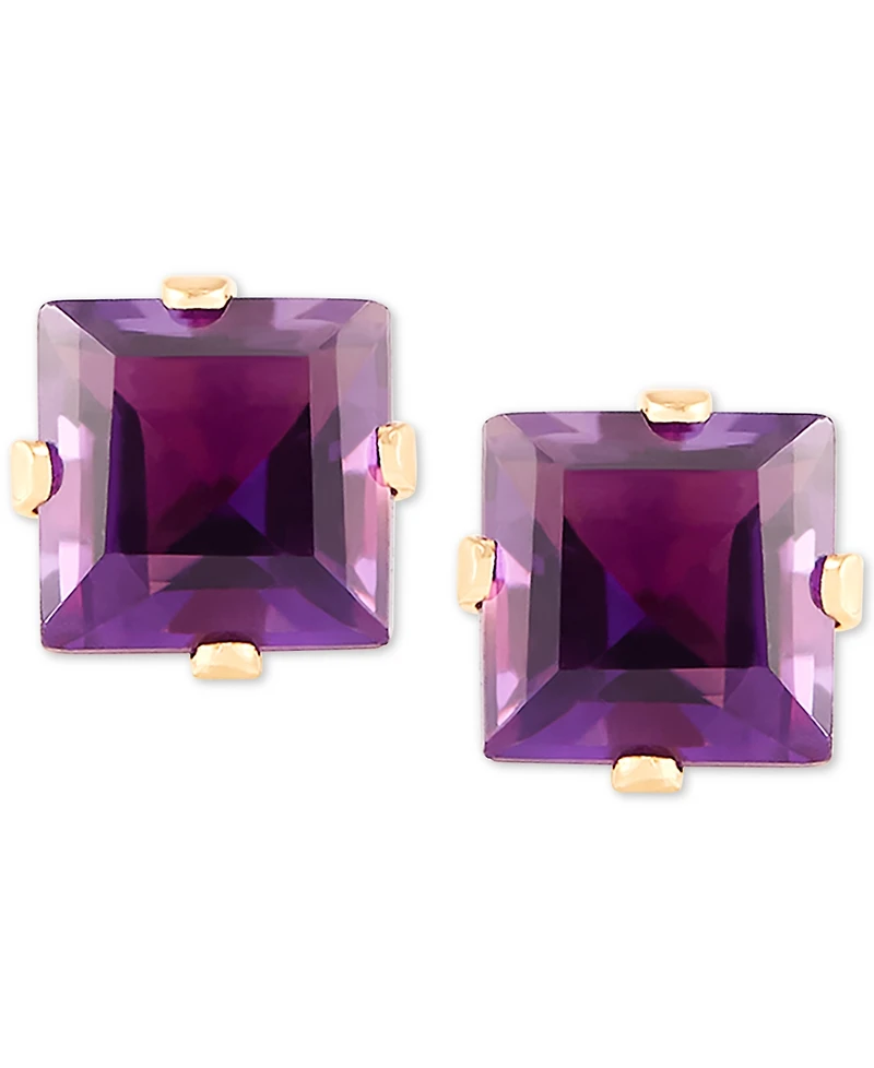Lab-Grown Emerald Stud Earrings (1 ct. t.w.) 14k Gold