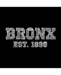 La Pop Art Mens Word T-Shirt - Popular Bronx, Ny Neighborhoods