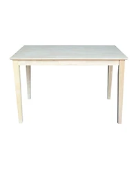 International Concepts Solid Wood Top Table
