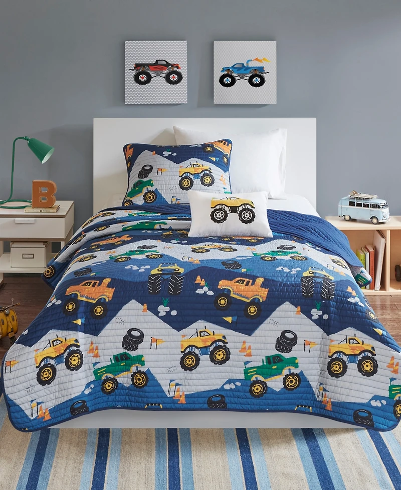 Intelligent Design Nash Reversible 4-Pc. Coverlet Set, Full/Queen