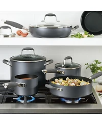 Anolon Advanced Home Hard-Anodized Nonstick Cookware Set, 11 Piece