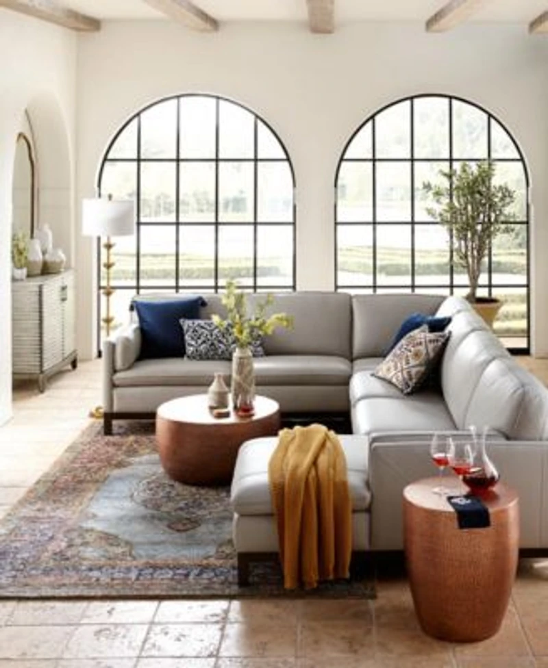 Closeout Virton Leather Sofa Collection Created For Macys