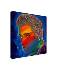 Howie Green 'Elvis Rainbow' Canvas Art - 35" x 35"
