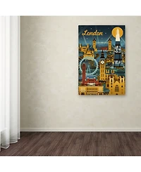 Lantern Press 'London' Canvas Art - 12" x 19"