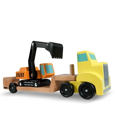 Melissa and Doug Kids Toys, Trailer and Excavator