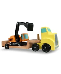 Melissa and Doug Kids Toys, Trailer and Excavator